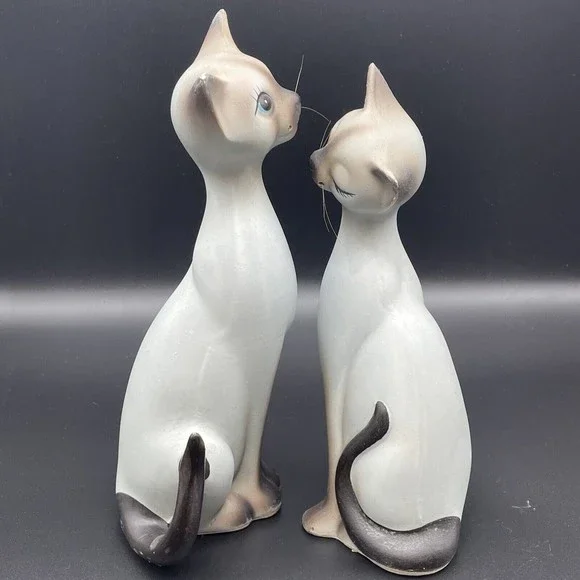 立体・オブジェ Winter journey - vintage cats ver.2 Vintage Cat With Kittens Statue - Etsy
